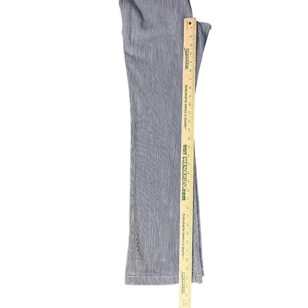 Chicos Platinum Denim Pants Womens 0 Regular Used Striped - Picture 12 of 14